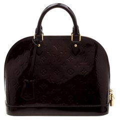 Louis Vuitton Amarante Monogram Vernis Alma PM Bag