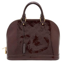 Louis Vuitton Amarante Monogrammierte Vernis Alma PM Tasche