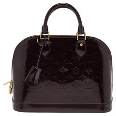 Louis Vuitton Amarante Monogram Vernis Alma PM Bag