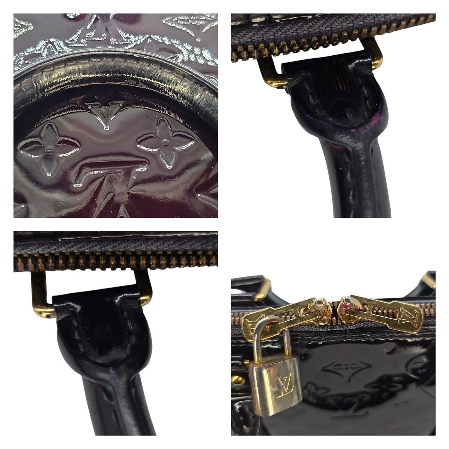 Louis Vuitton Amarante Monogram Vernis Alma PM For Sale 4