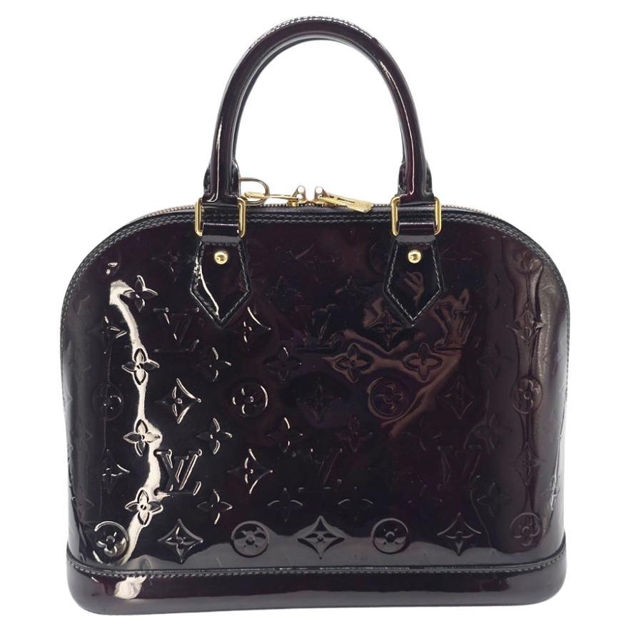 Louis Vuitton Amarante Monogram Vernis Alma PM For Sale