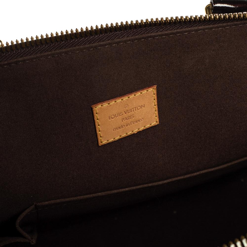 Louis Vuitton Amarante Monogram Vernis Alma Voyager Bag 7