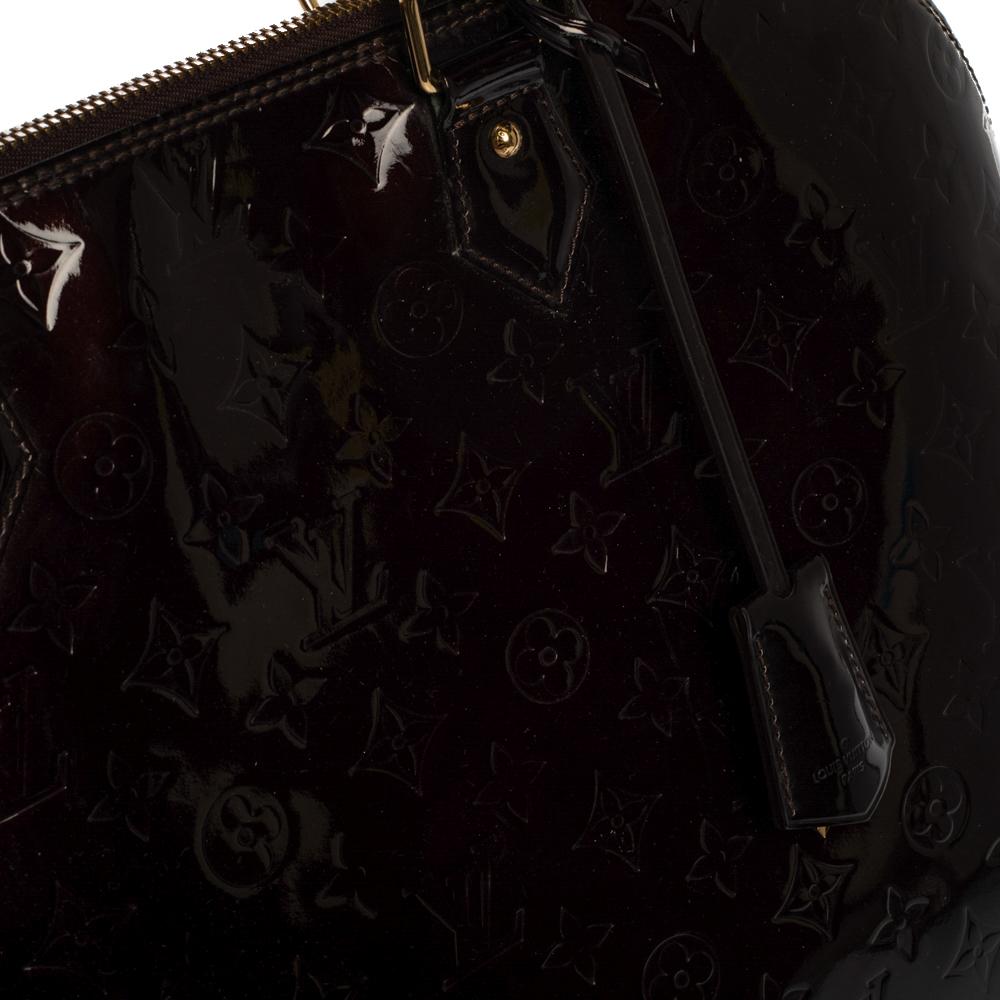 Louis Vuitton Amarante Monogram Vernis Alma Voyager Bag 11