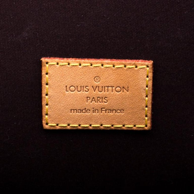 Louis Vuitton Amarante Monogram Vernis Alma Voyager Bag For Sale at 1stdibs
