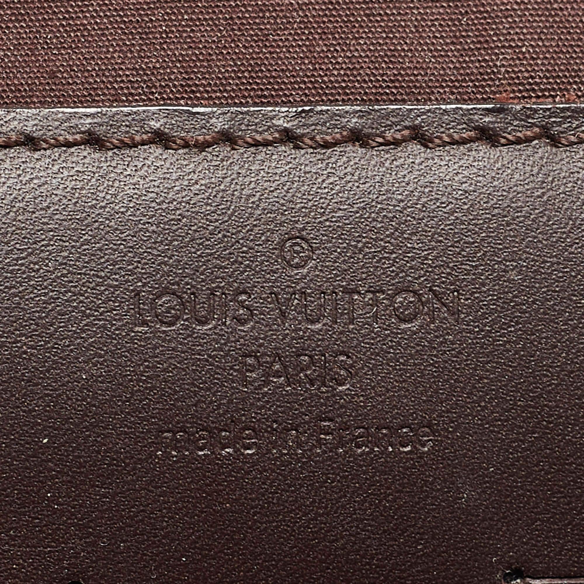 Louis Vuitton Amarante Monogram Vernis Ana Clutch Bag For Sale 6
