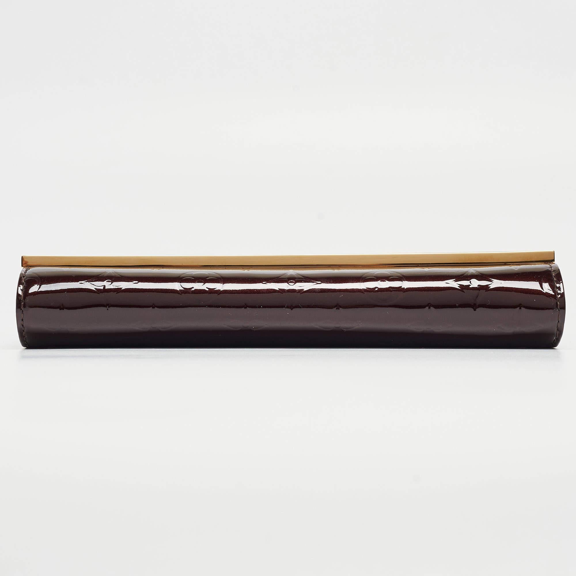 Louis Vuitton Amarante Monogram Vernis Ana Clutch Bag 7