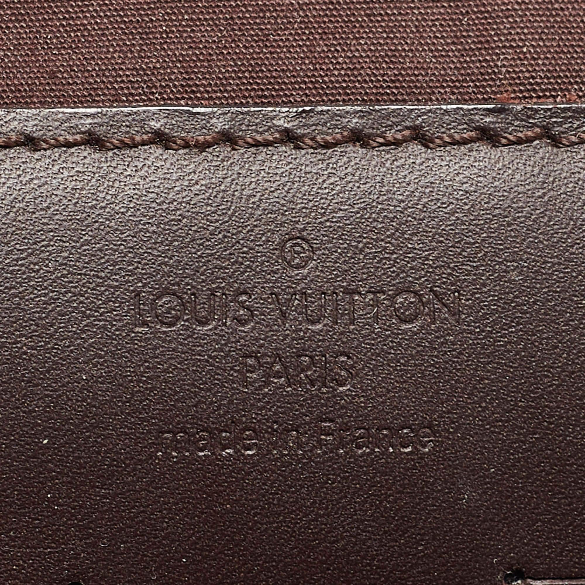 Louis Vuitton Amarante Monogram Vernis Ana Clutch Bag 11