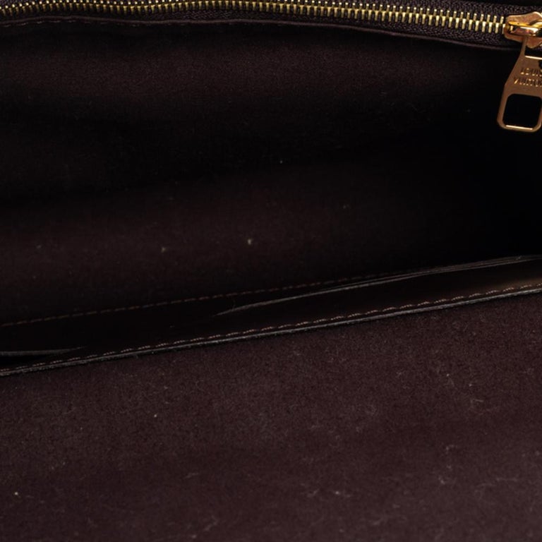 Louis Vuitton Amarante Monogram Vernis Ana Clutch Bag