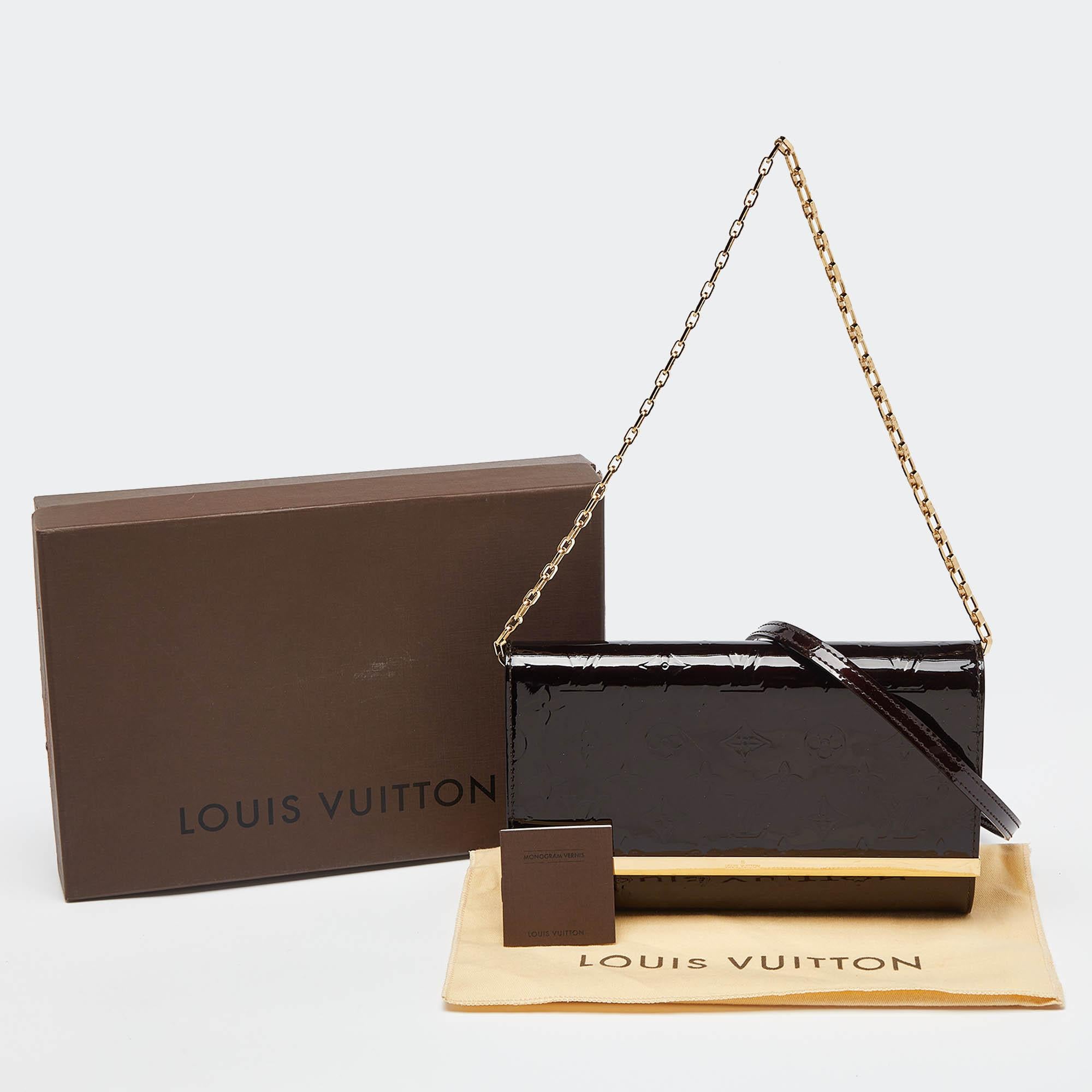 Louis Vuitton Amarante Monogrammierte Vernis Ana Clutch Tasche 2