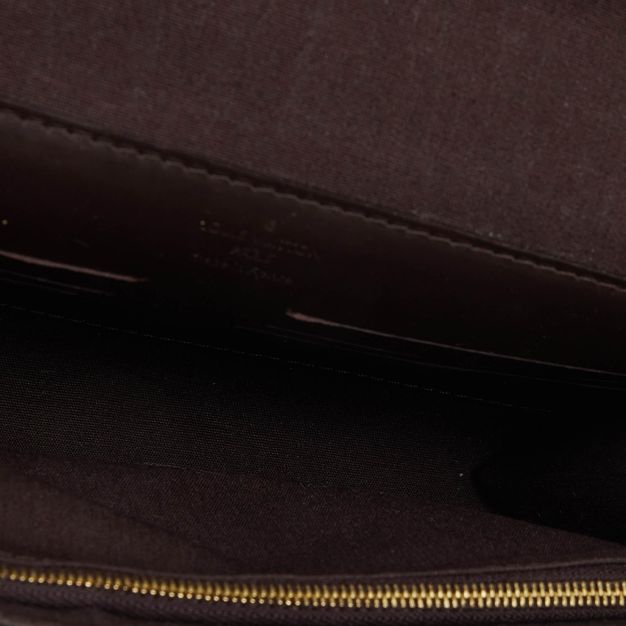 Louis Vuitton Amarante Monogrammierte Vernis Ana Clutch Tasche 3