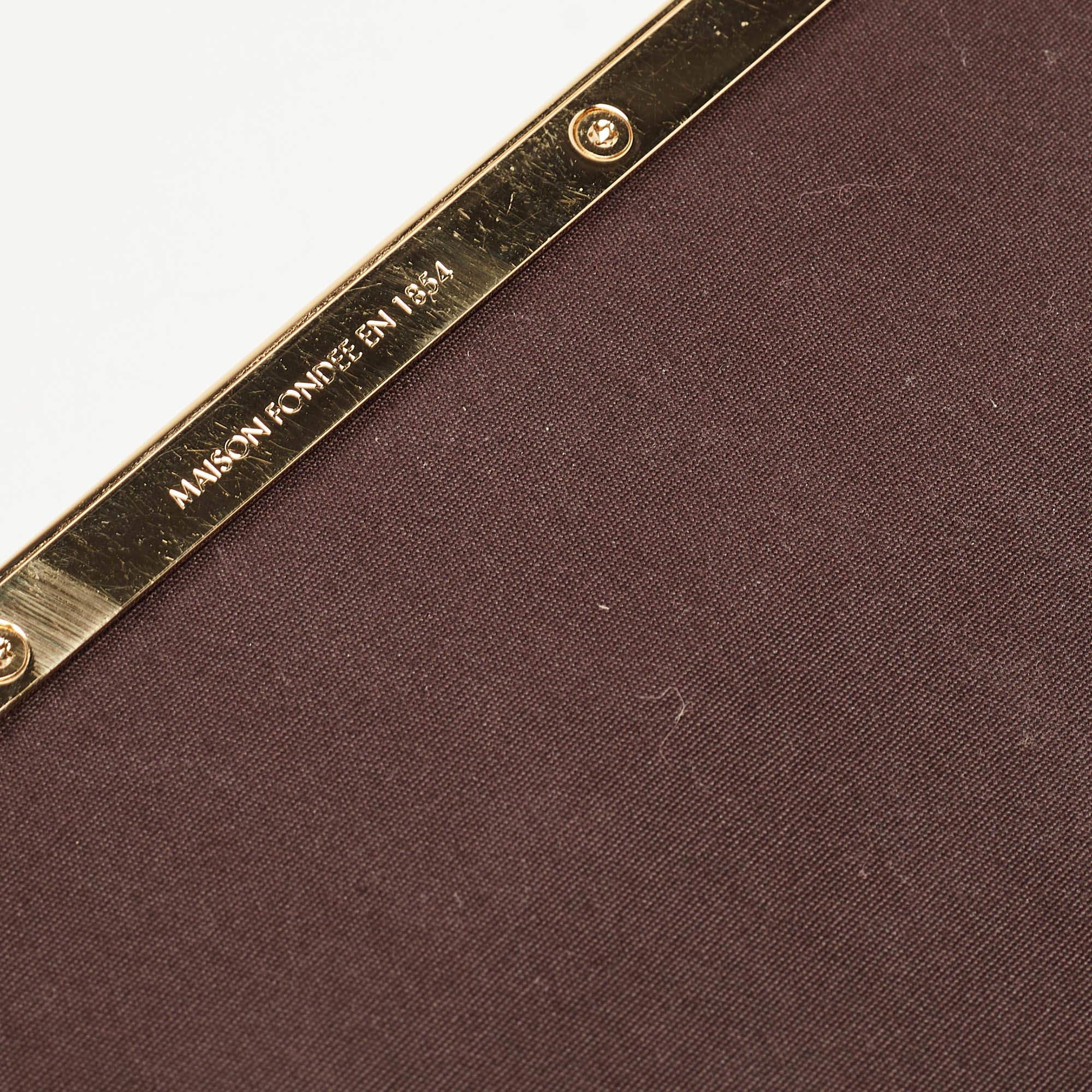 Louis Vuitton Amarante Monogram Vernis Ana Clutch Bag For Sale 4