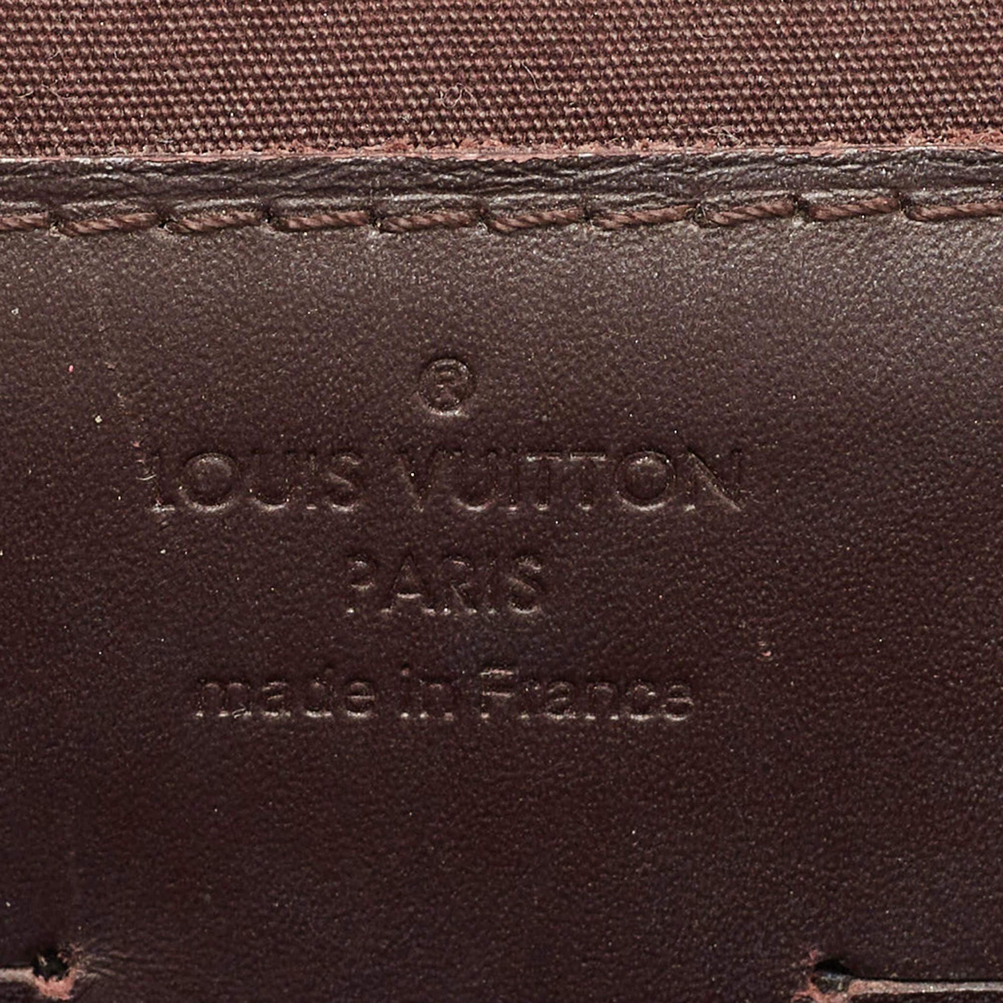 Louis Vuitton Amarante Monogram Vernis Ana Clutch Bag 4