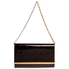 Louis Vuitton Amarante Monogram Vernis Ana Chain Clutch Louis Vuitton