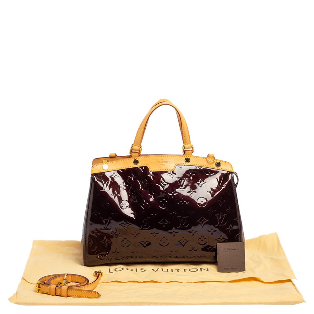Louis Vuitton Amarante Monogram Vernis and Leather Brea MM Bag 7