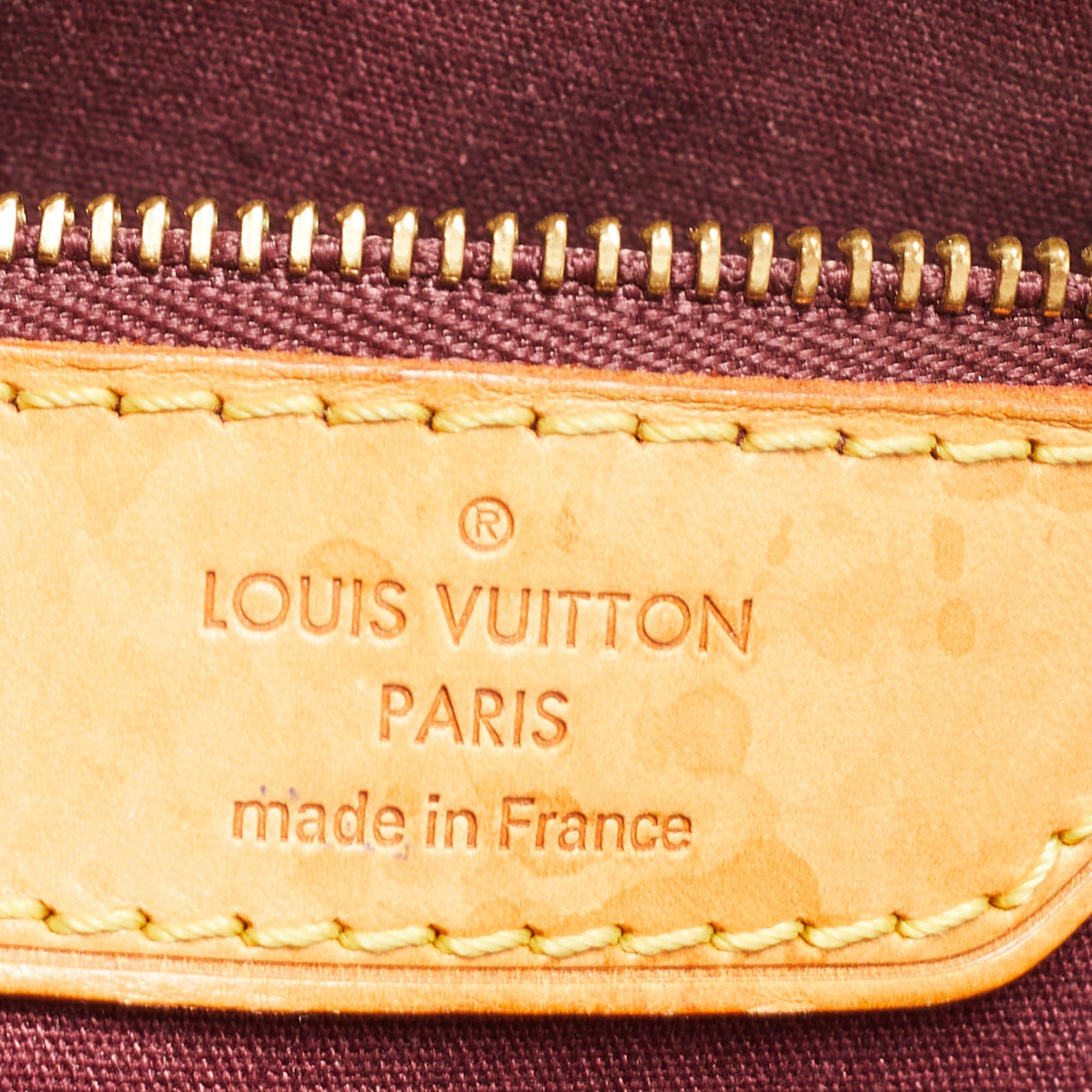 Louis Vuitton Amarante Brea MM Tasche mit Monogramm Vernis und Leder Damen im Angebot