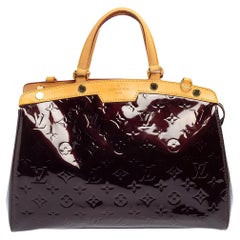 Louis Vuitton Amarante Monogram Vernis and Leather Brea MM Bag