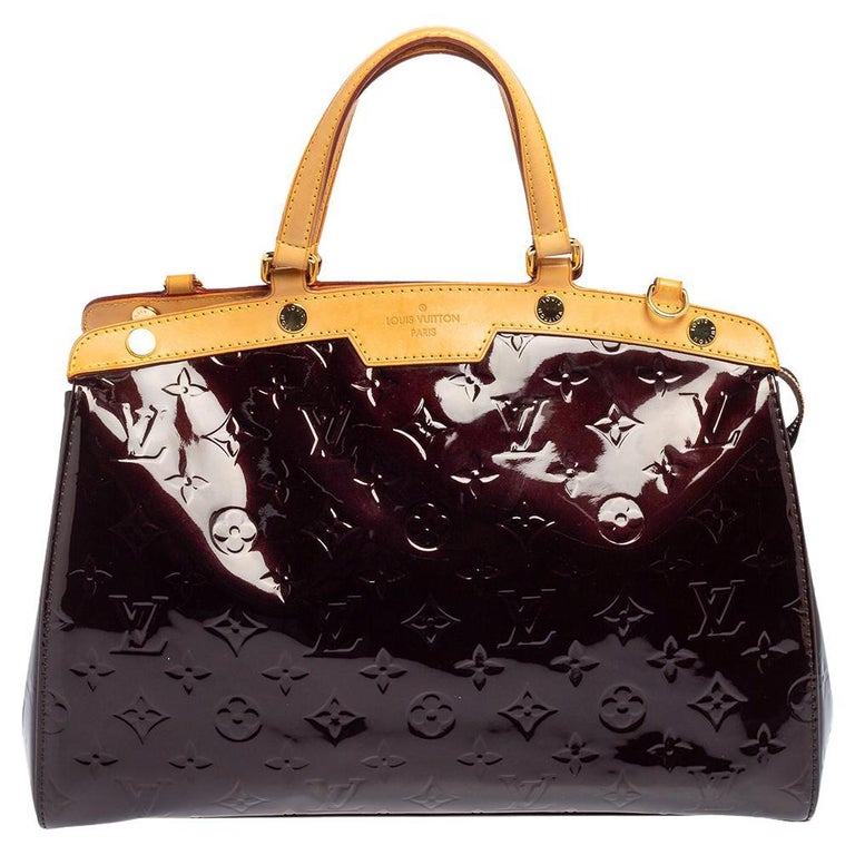 Louis Vuitton Amarante Monogram Vernis Brea GM Bag For Sale at 1stDibs
