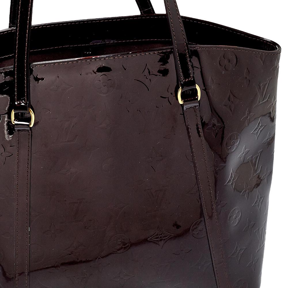 Black Louis Vuitton Amarante Monogram Vernis Avalon GM Bag