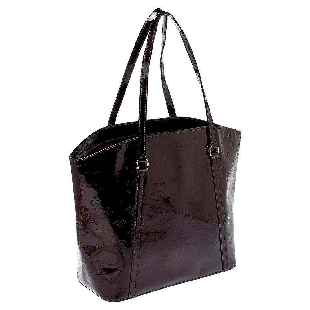 Louis Vuitton Amarante Monogram Vernis Avalon GM Bag In Good Condition In Dubai, Al Qouz 2