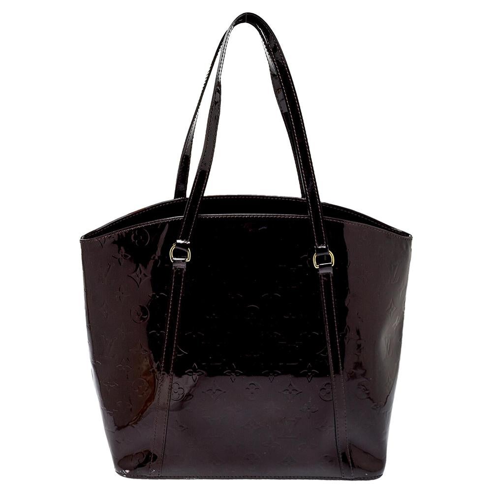 Women's Louis Vuitton Amarante Monogram Vernis Avalon GM Bag