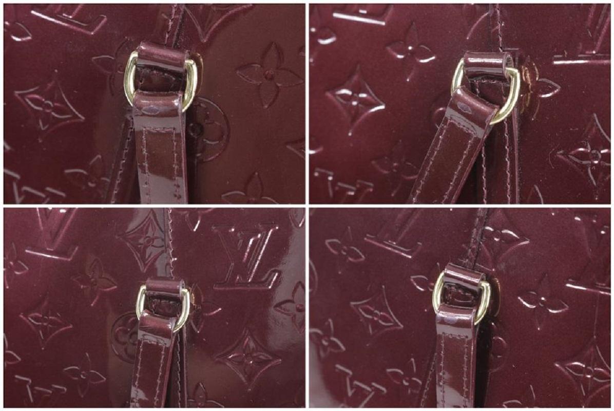 Louis Vuitton  Amarante Monogram Vernis Avalon PM Shoulder Bag 18LK01 For Sale 5