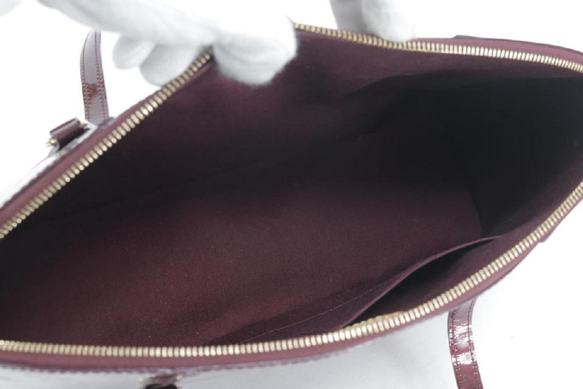 Louis Vuitton  Amarante Monogram Vernis Avalon PM Shoulder Bag 18LK01 For Sale 2