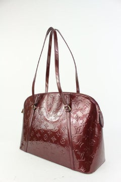 Louis Vuitton Amarante Monogram Vernis Avalon Zipped PM Bag 920lv49