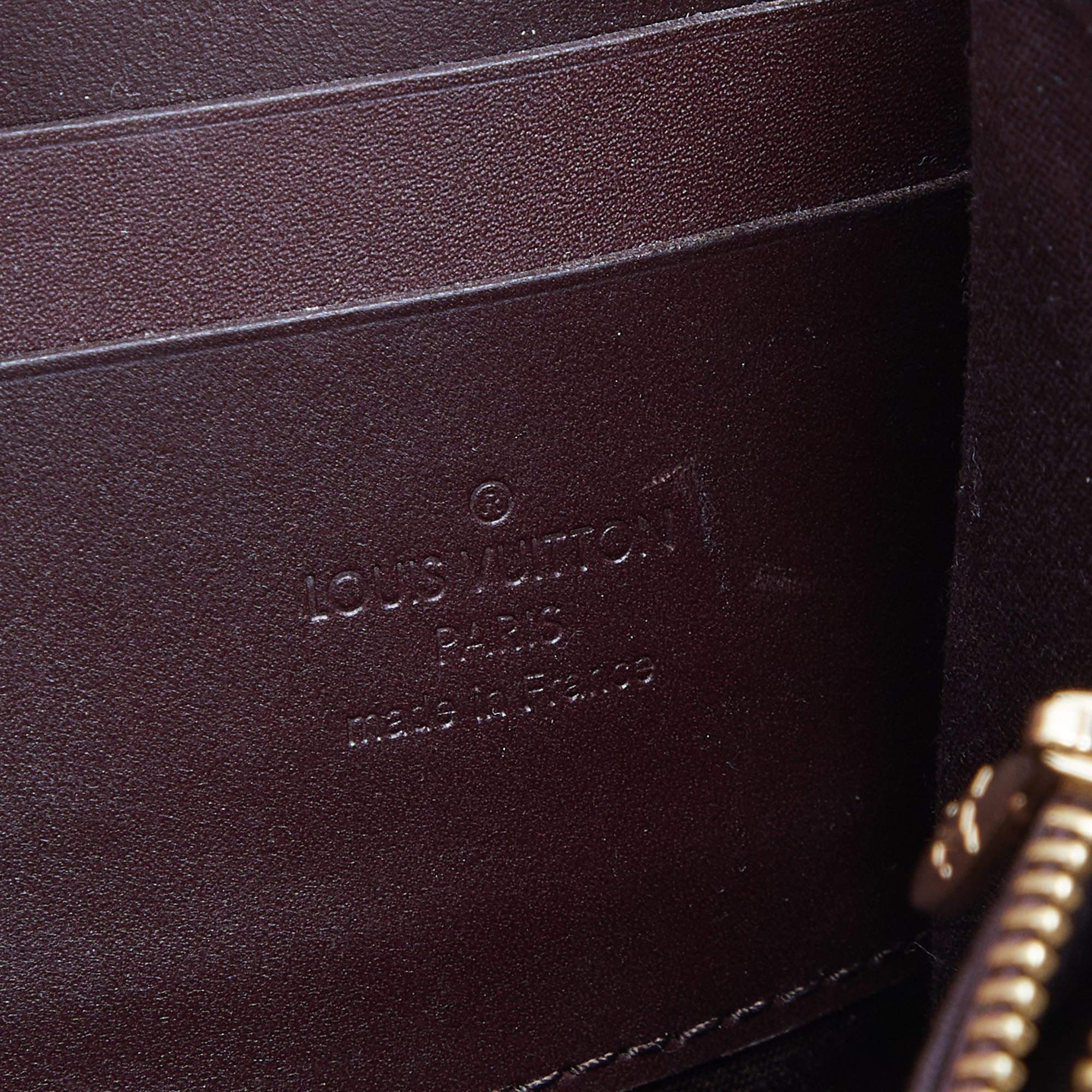Louis Vuitton Amarante Monogram Vernis Bel Air Pochette Bag 6