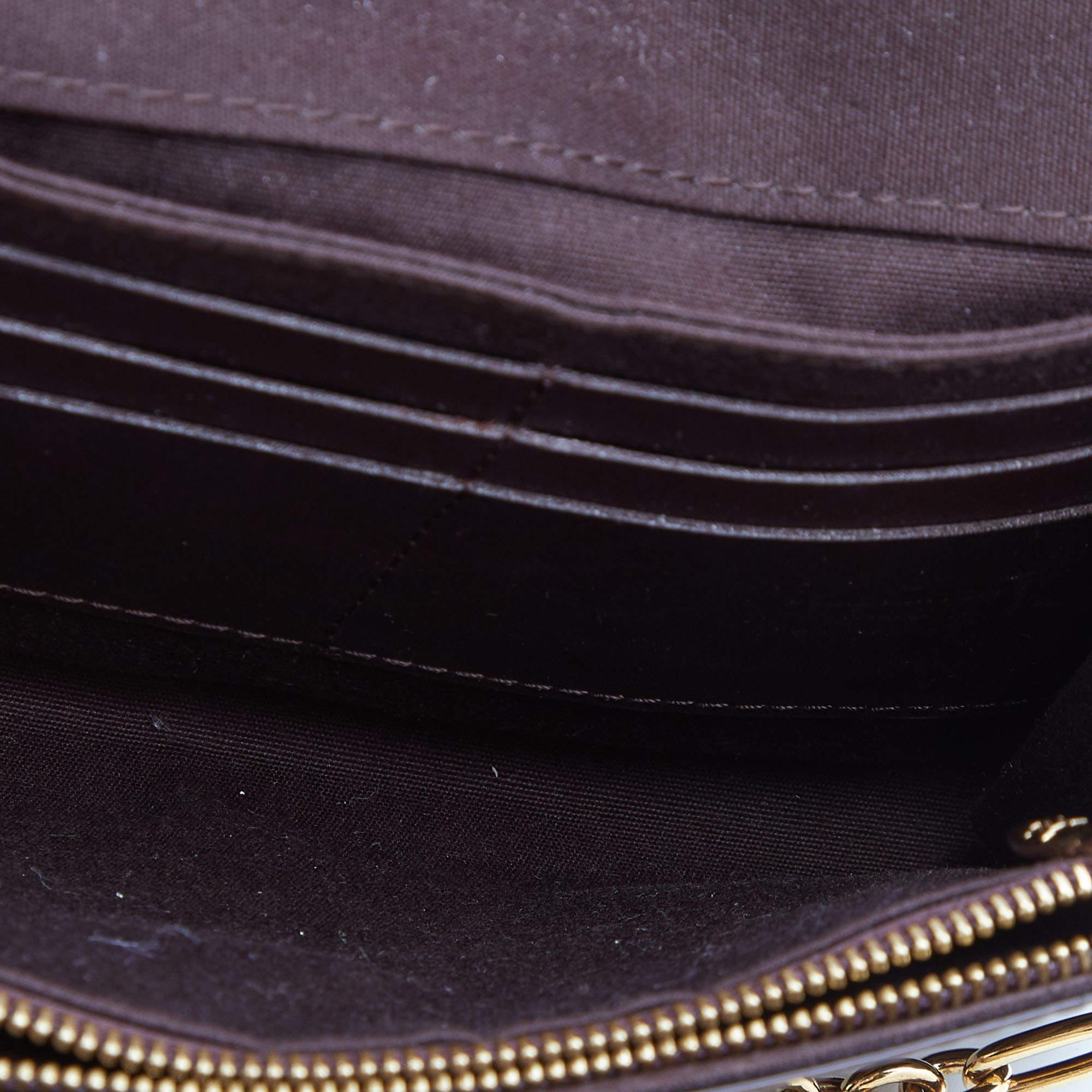 Louis Vuitton Amarante Monogram Vernis Bel Air Pochette Bag 5
