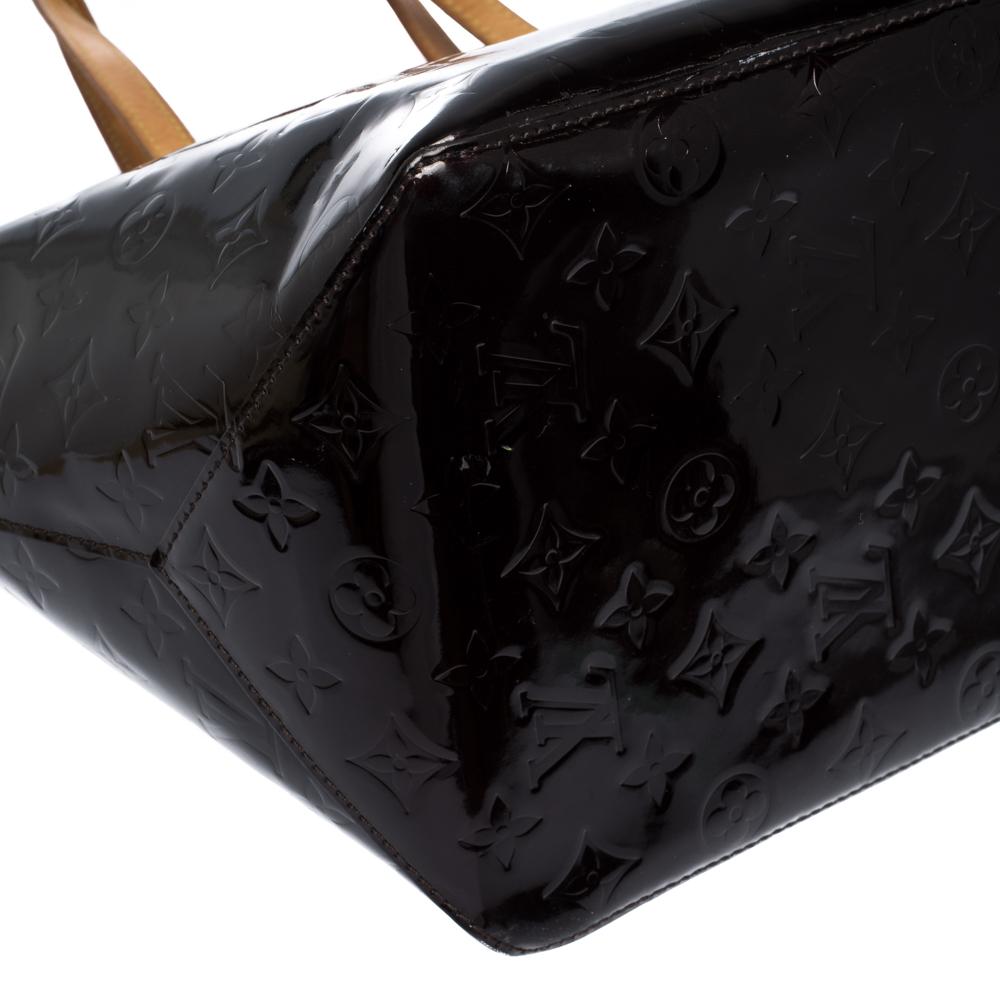 Louis Vuitton Amarante Monogram Vernis Bellevue GM Bag 2