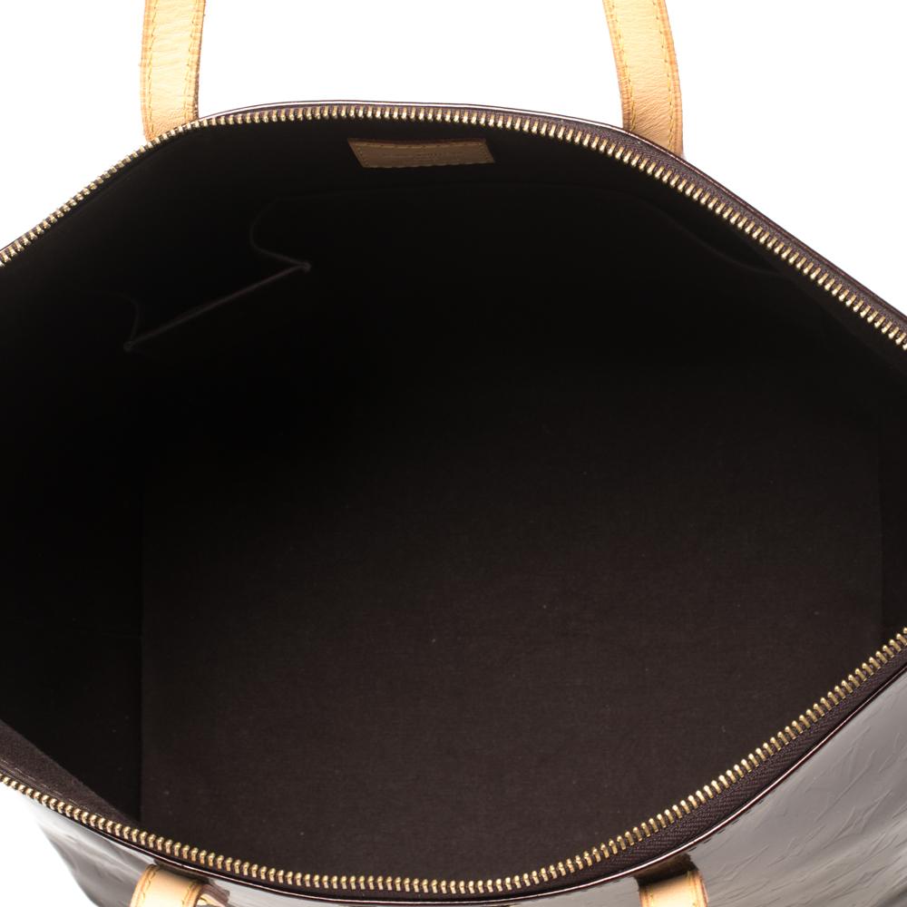 Louis Vuitton Amarante Monogram Vernis Bellevue GM Bag 3