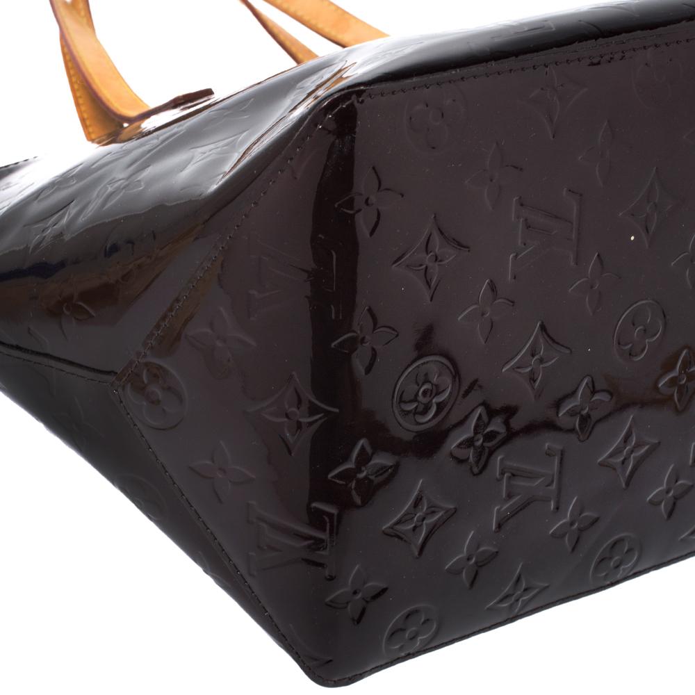 Louis Vuitton Amarante Monogram Vernis Bellevue PM Bag 4