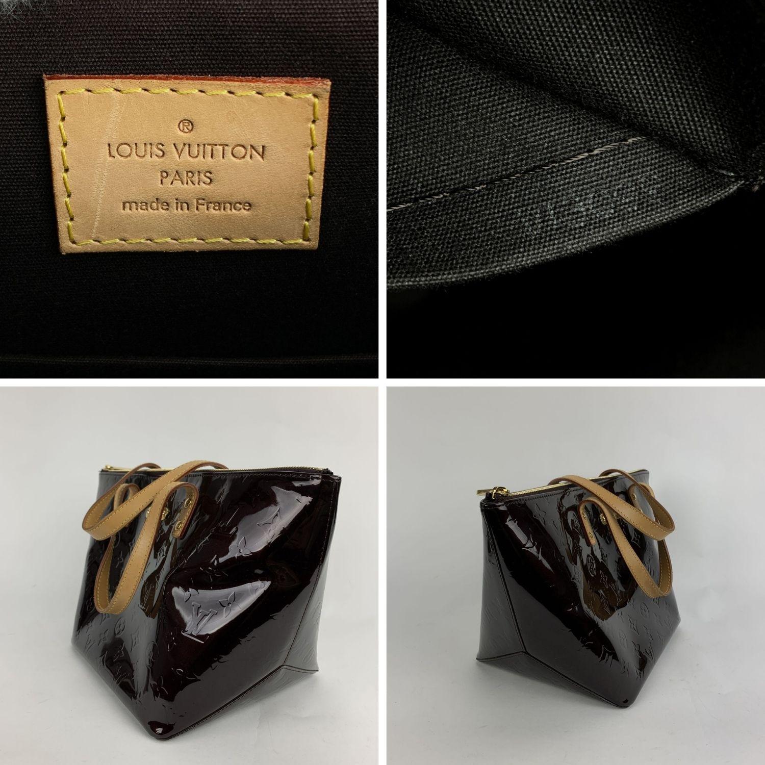 Louis Vuitton Amarante Monogram Vernis Bellevue PM Tote Bag 1