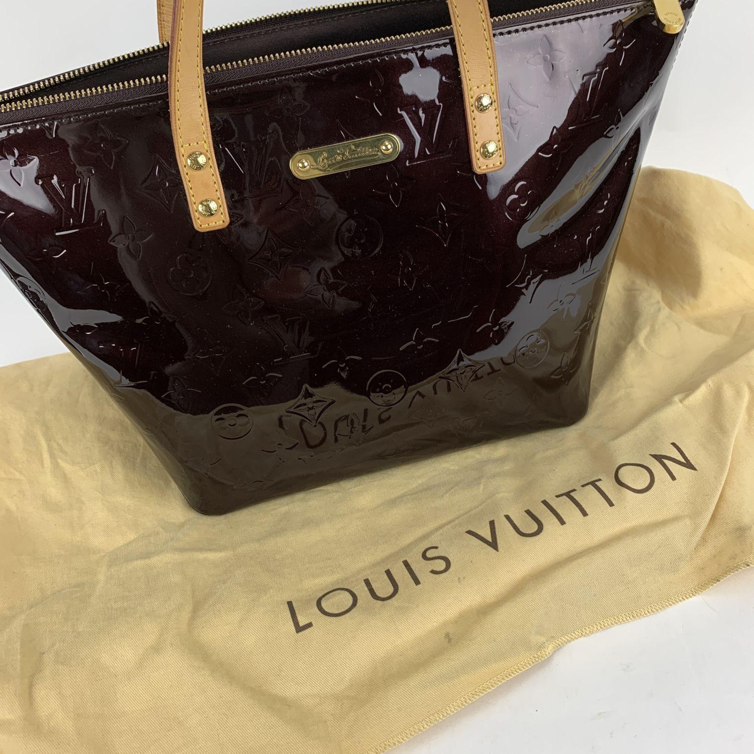 Louis Vuitton Amarante Monogram Vernis Bellevue PM Tote Bag 3
