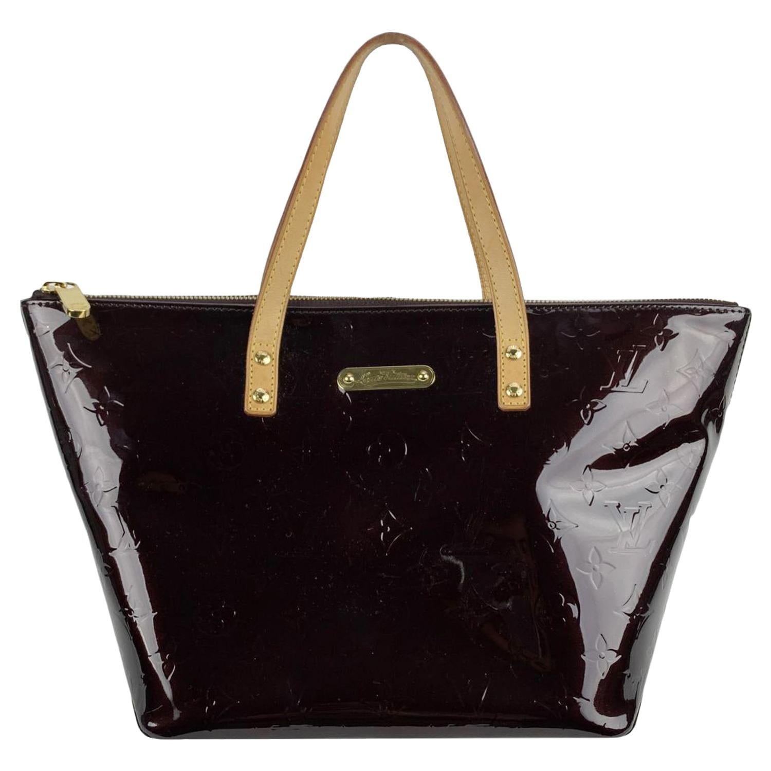 Louis Vuitton Amarante Monogram Vernis Bellevue PM Tote Bag