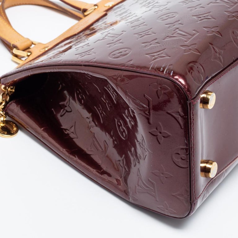 Louis Vuitton, Bags, Louis Vuitton Burgundy Vernis Handbag Barely Used