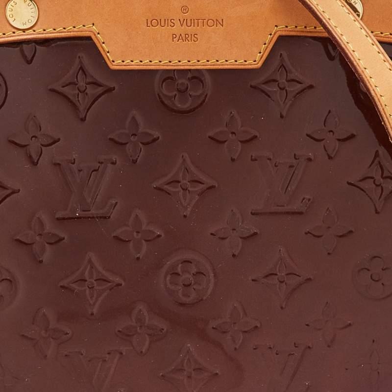 Louis Vuitton - Sac Amarante Monogram Vernis Brea GM en vente 6