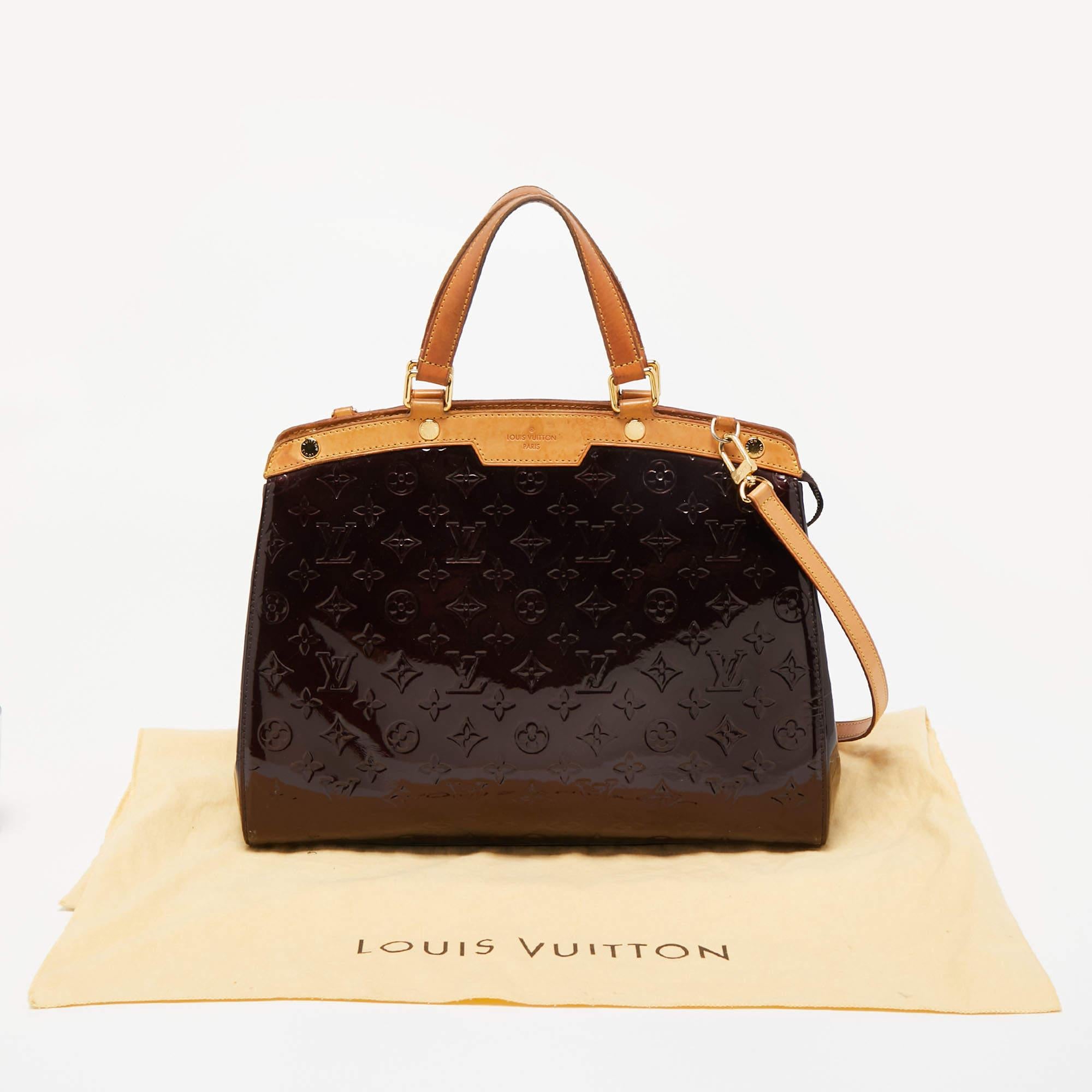 Louis Vuitton Amarante Monogram Vernis Brea GM Bag 11