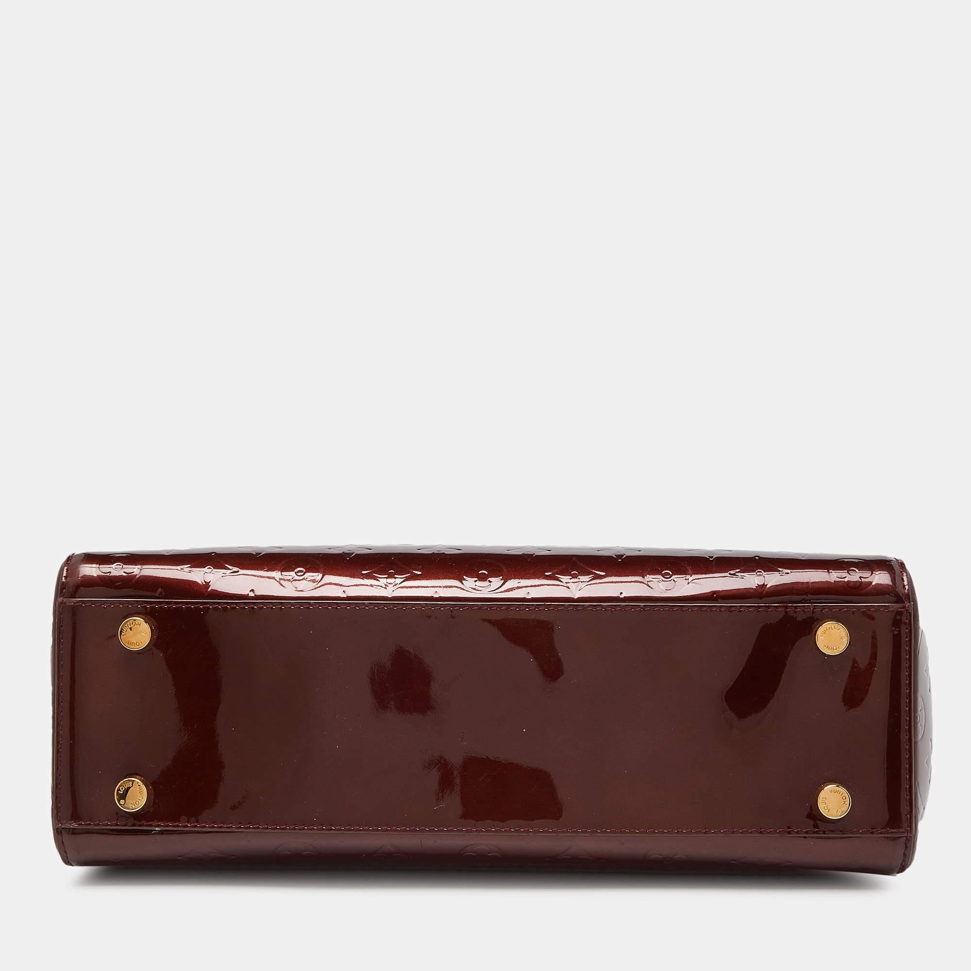 Women's Louis Vuitton Amarante Monogram Vernis Brea GM Bag