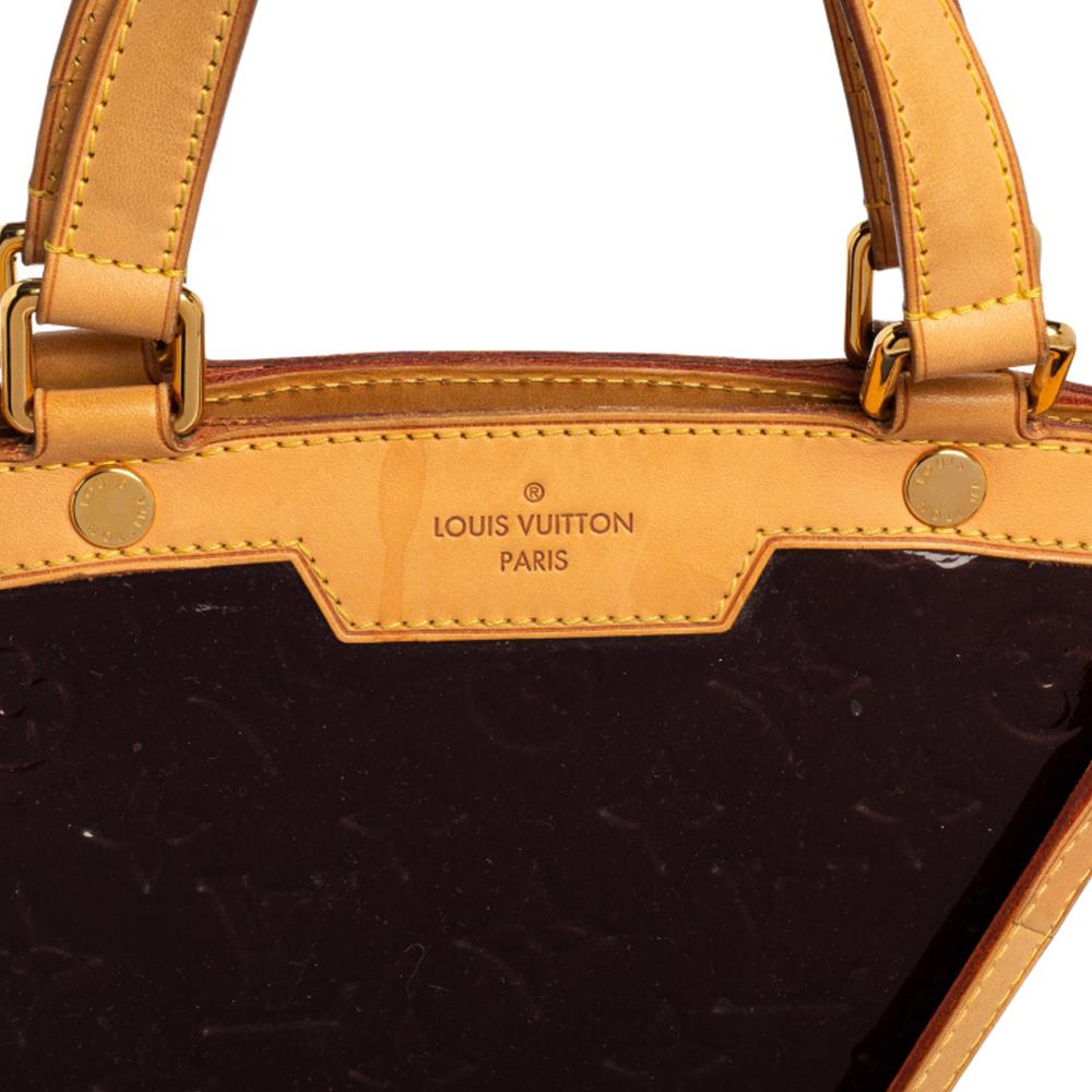 Louis Vuitton Amarante Monogram Vernis Brea GM Bag 2