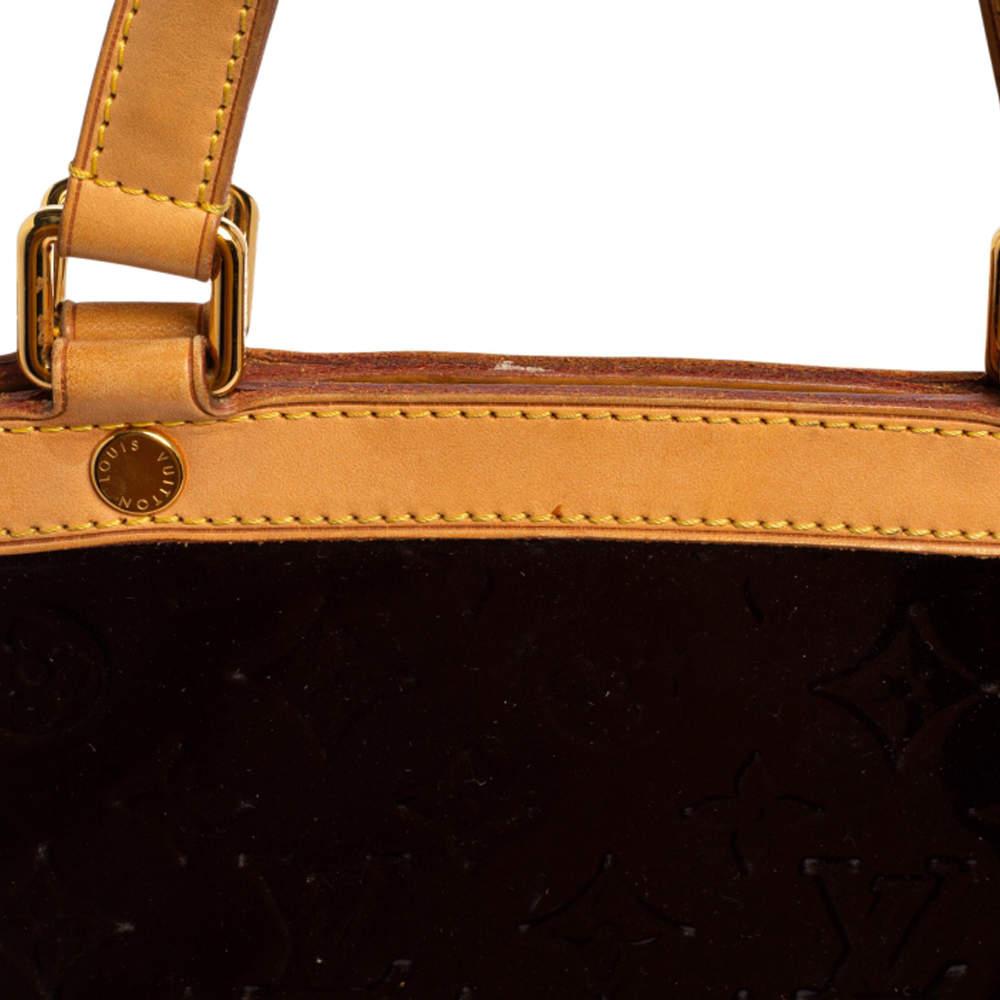 Louis Vuitton Amarante Monogram Vernis Brea GM Bag 4