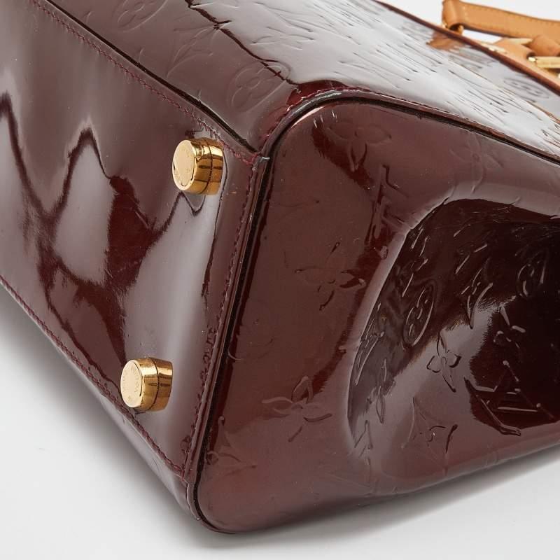 Louis Vuitton Amarante Monogram Vernis Brea GM Bag For Sale 3