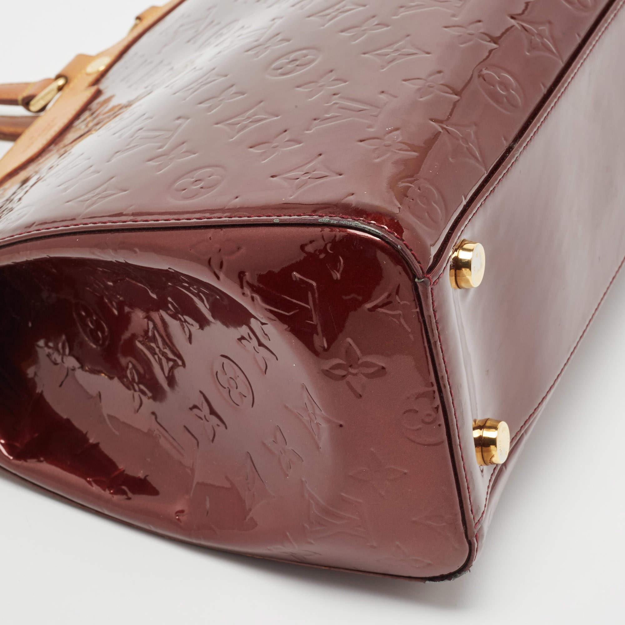 Louis Vuitton Amarante Monogram Vernis Brea GM Bag 5