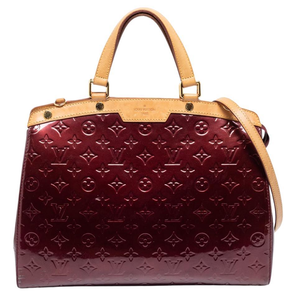 Louis Vuitton Lilac Purple Vernis Monogram Brea MM Bag w/ Strap For Sale at  1stDibs