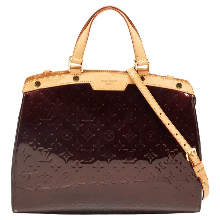 Louis Vuitton Terre D'Ombre Monogram Vernis Brea GM Handbag