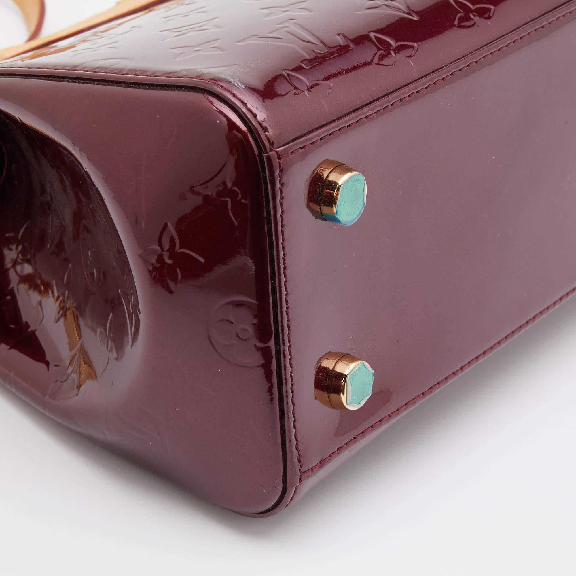 Louis Vuitton Amarante Monogram Vernis Brea MM Bag 5