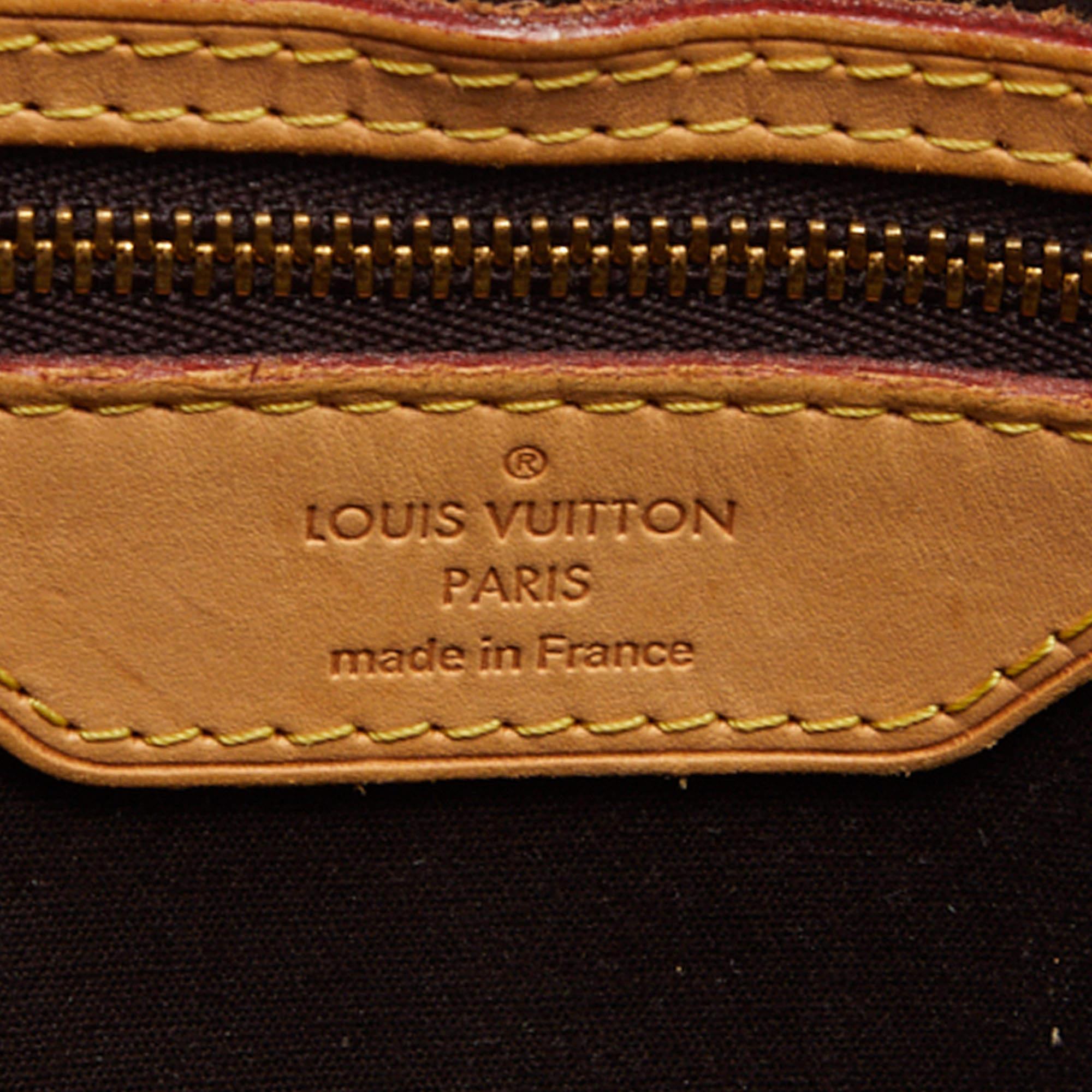 Louis Vuitton Amarante Monogram Vernis Brea MM Bag For Sale 6