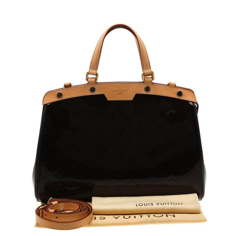 Louis Vuitton Amarante Monogram Vernis Brea MM Bag For Sale at 1stDibs