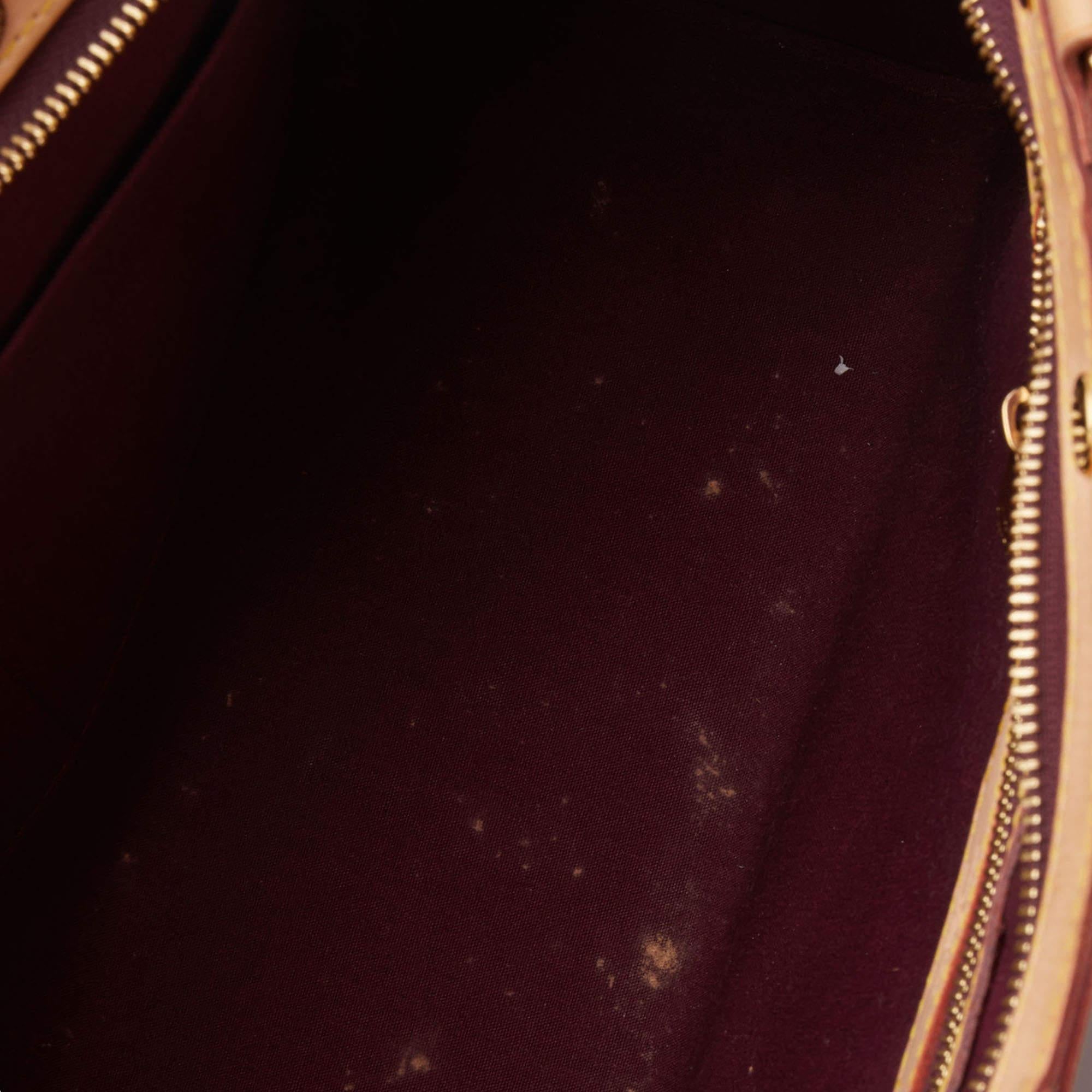 Louis Vuitton Amarante Monogram Vernis Brea MM Bag 7
