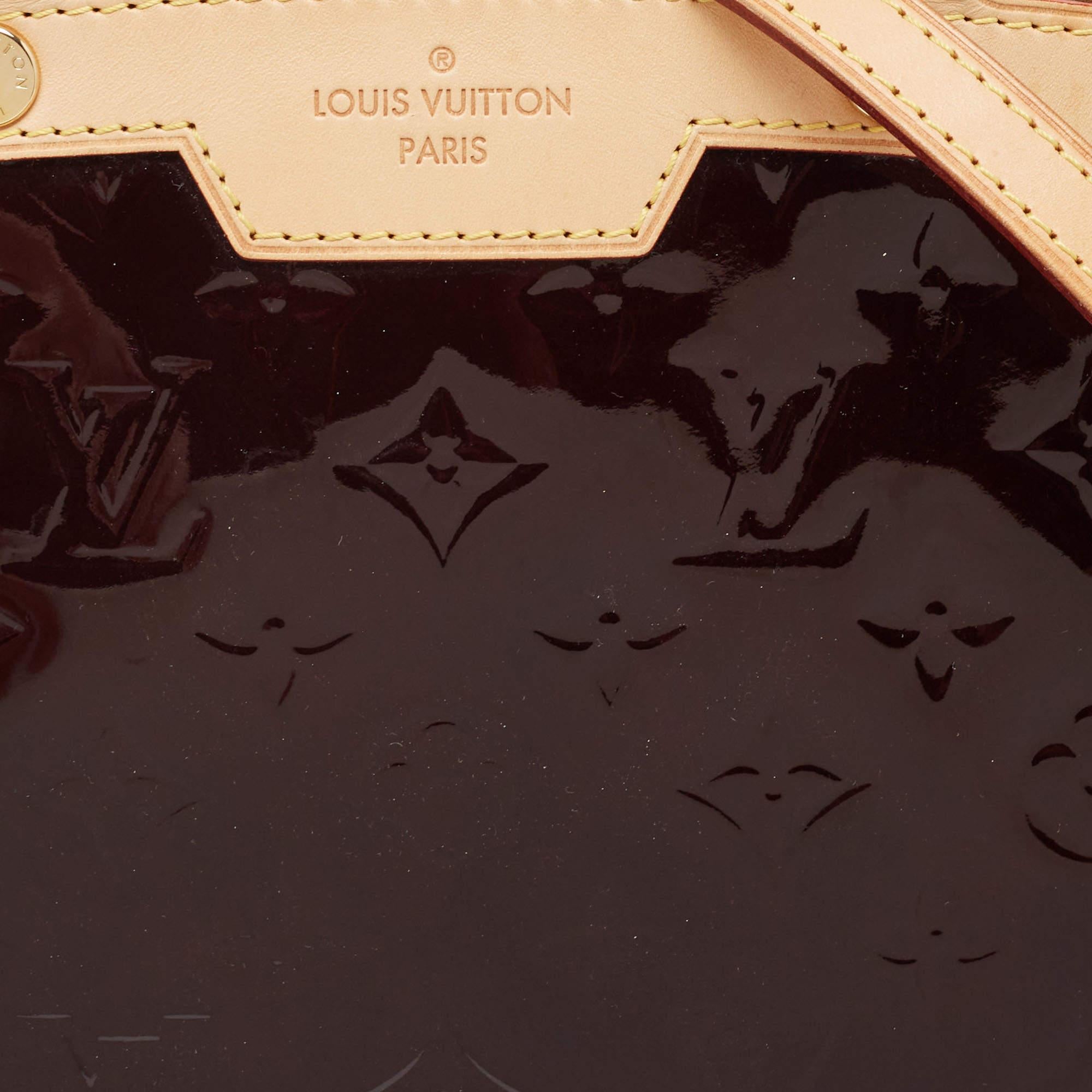 Louis Vuitton Amarante Monogram Vernis Brea MM Bag 7
